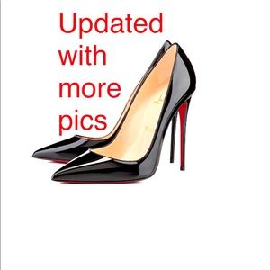 RARE FIND! Patent Leather Christian Louboutin high heel 7 used 1x for a show